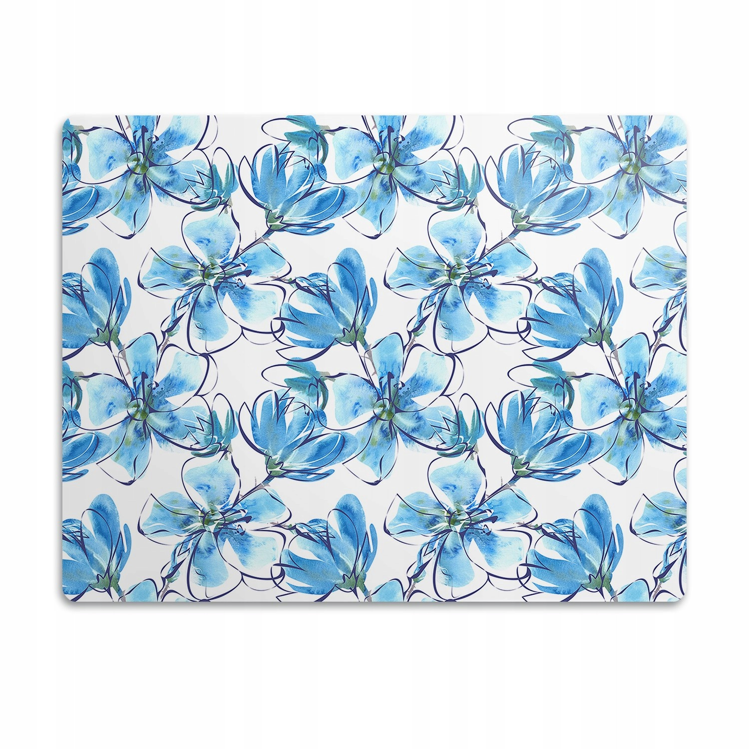 Pro psa kočku podložka pod misku Květiny akvarely 60x40