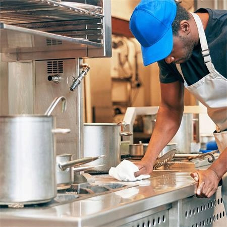 Čisticí utěrka, modrá, W8, 1-vrstvá, 8 x 40 listů/balení, Tork 450150