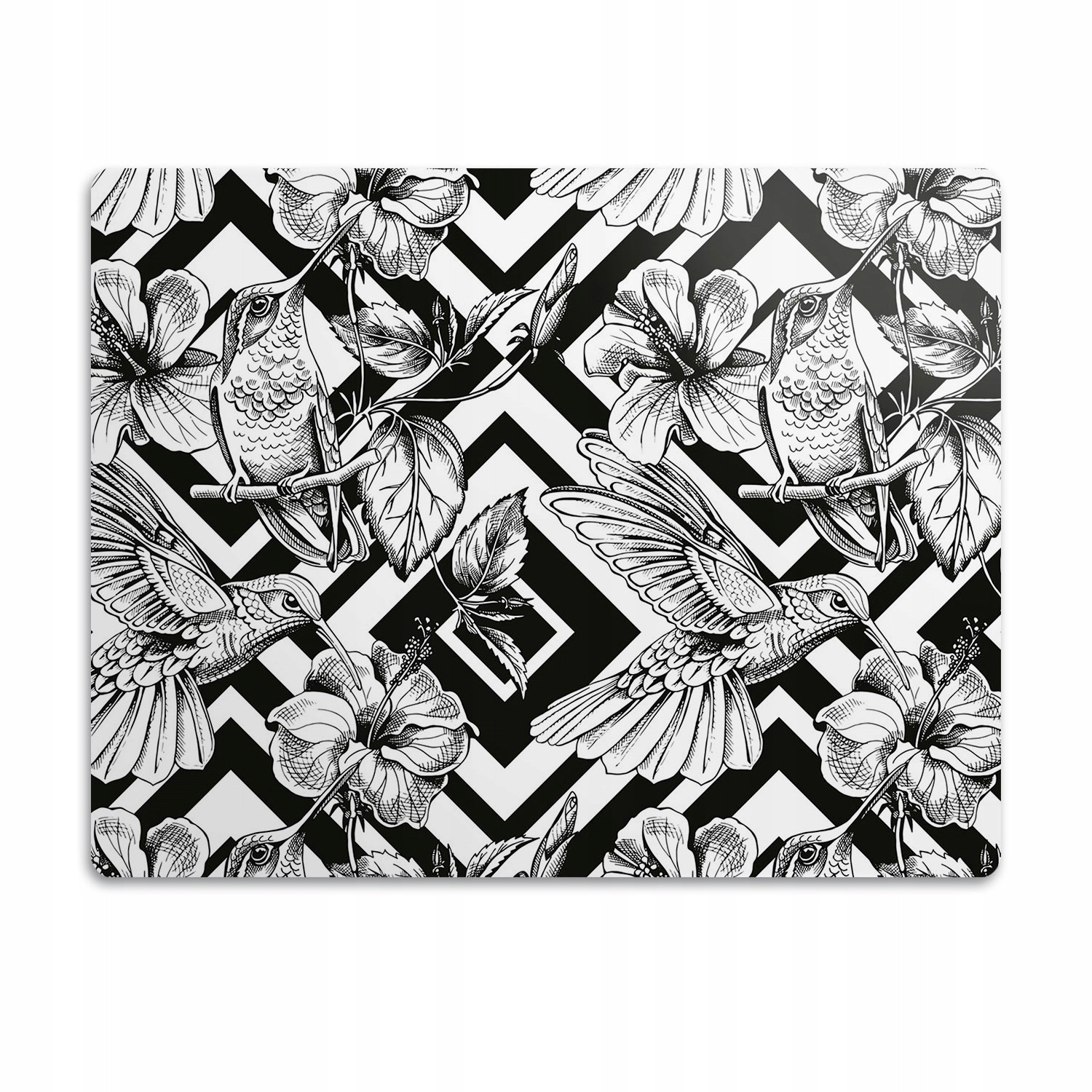 Podložka pro kočky psa pod misky Ptáci kolibříci 60x40 cm