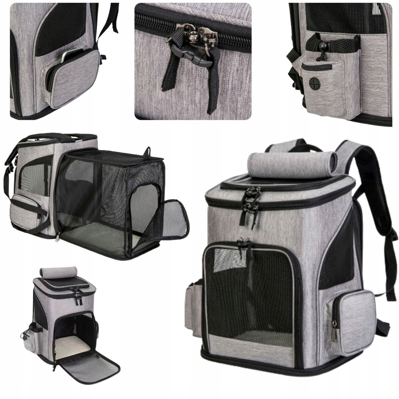 Rozšířená Přepravka pro kočky, Batoh pro psa do 9 kg Petrive 40x36x30