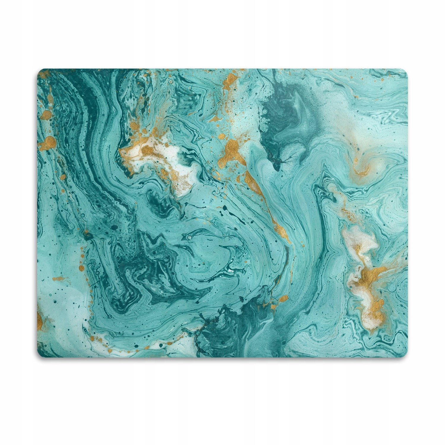 Podložka pro psa pod misku Tyrkysové vzory 60x40