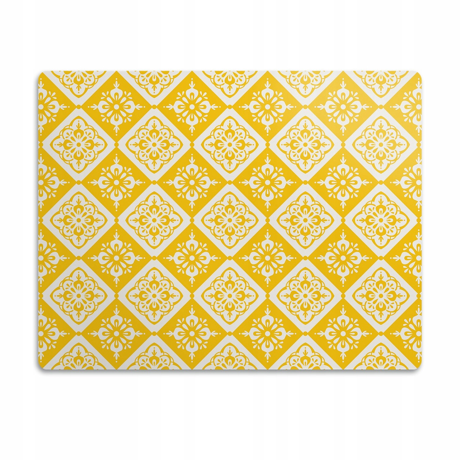 Podložka pod záchod pro kočky Žlutobílý vzor 60x40 cm