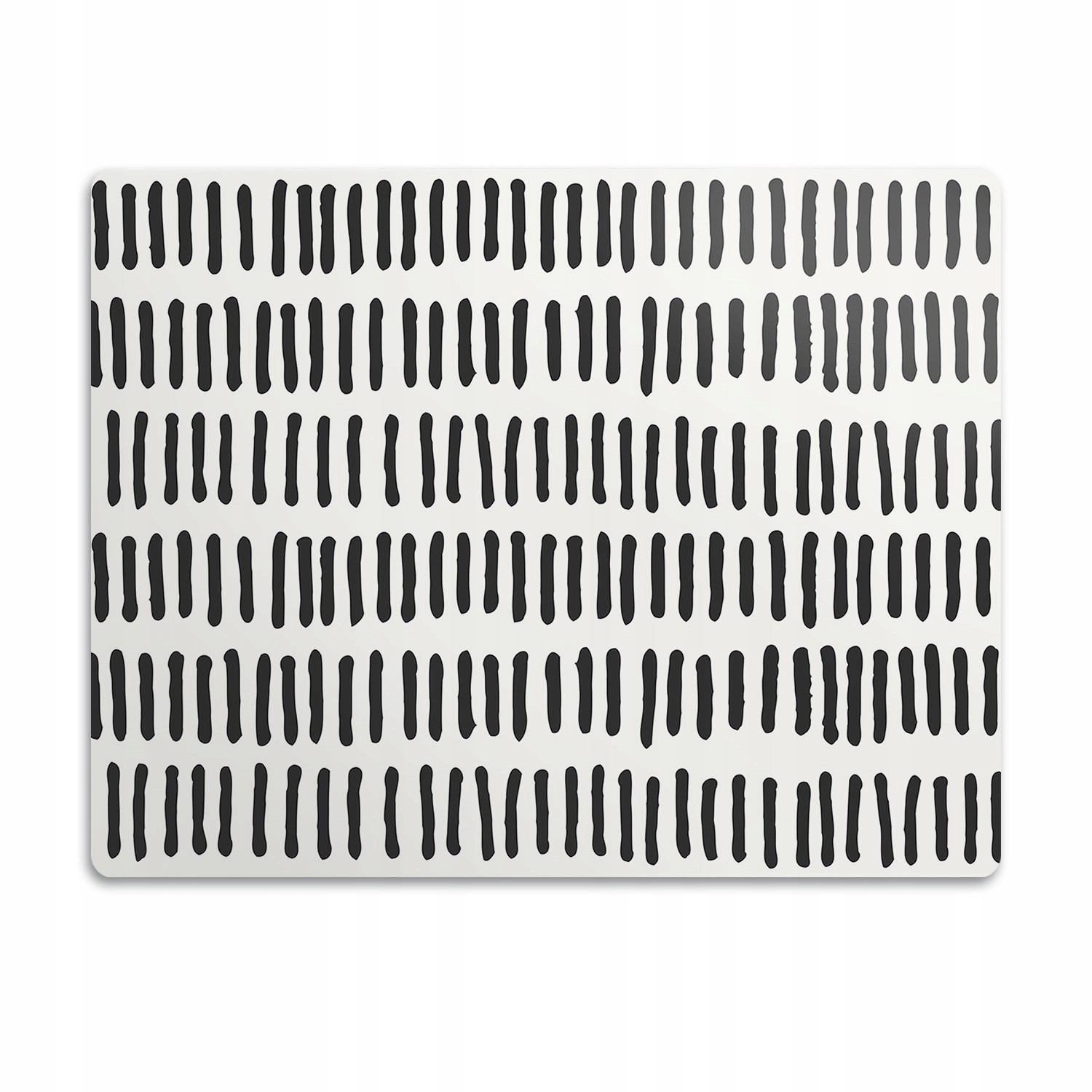 Podložka pod misku pro psa Kresky černá 60x40 cm