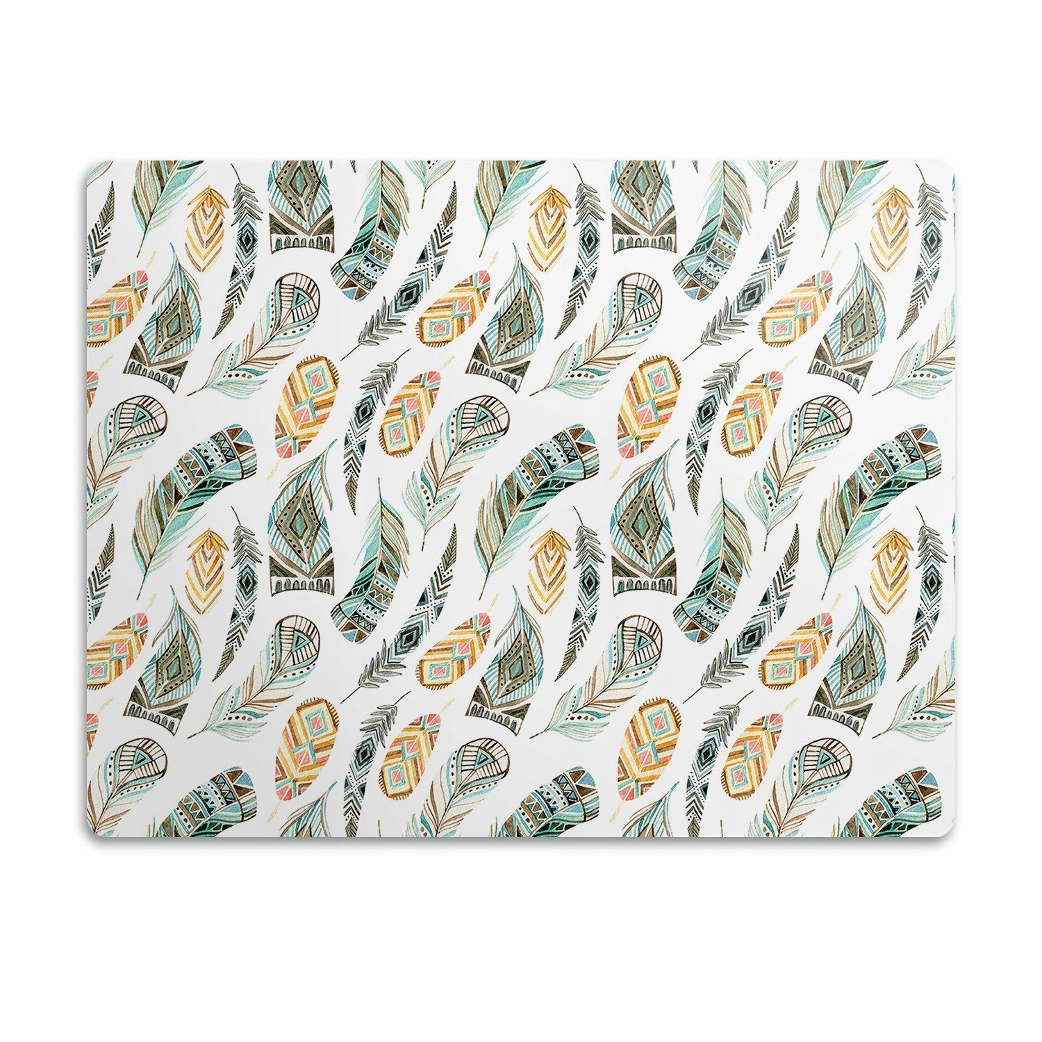 Voděodolná podložka pod misku Boho peří 60x40 cm