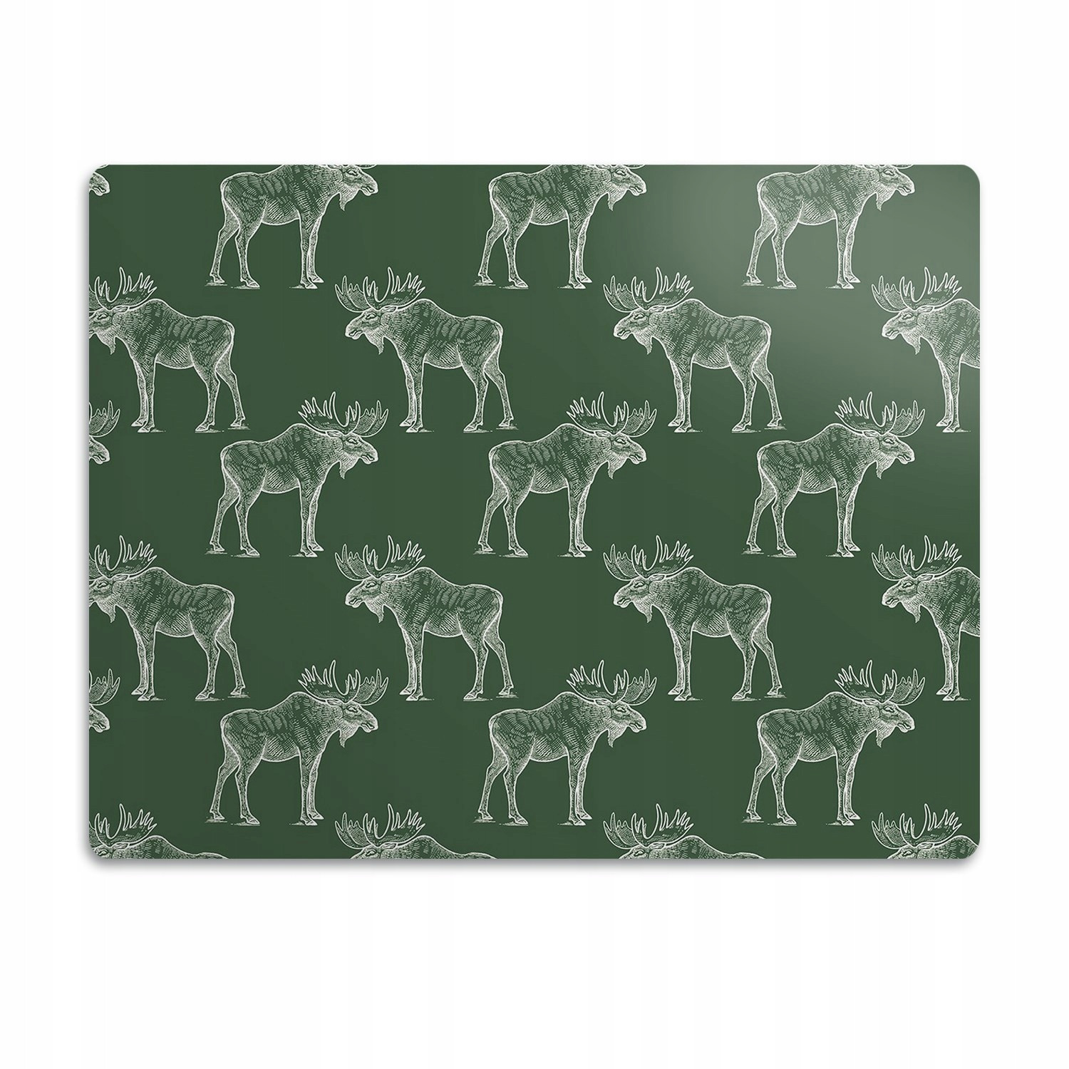 Pružná podložka pod misku Losos zelené pozadí 60x40