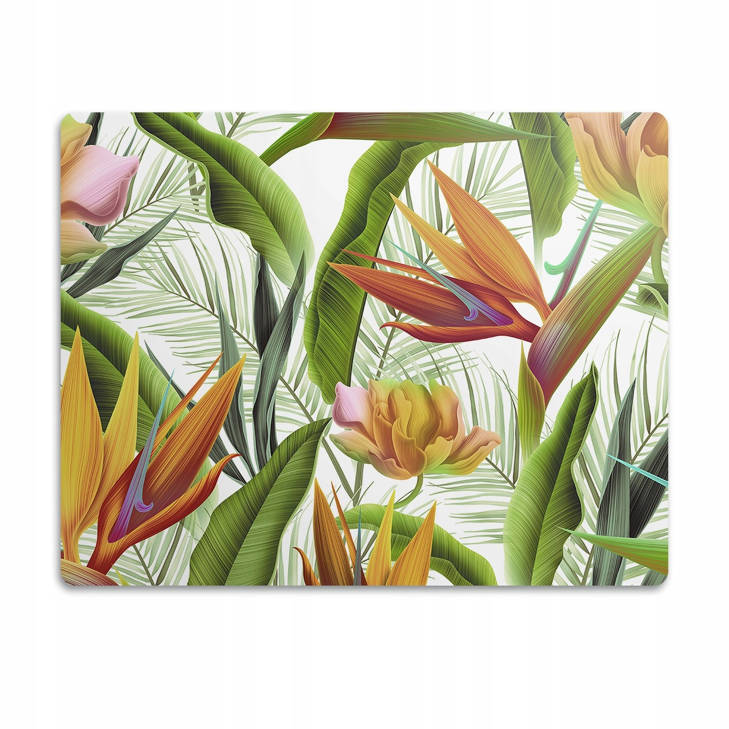 Ochranná podložka pod záchod Tropické rostliny 60x40