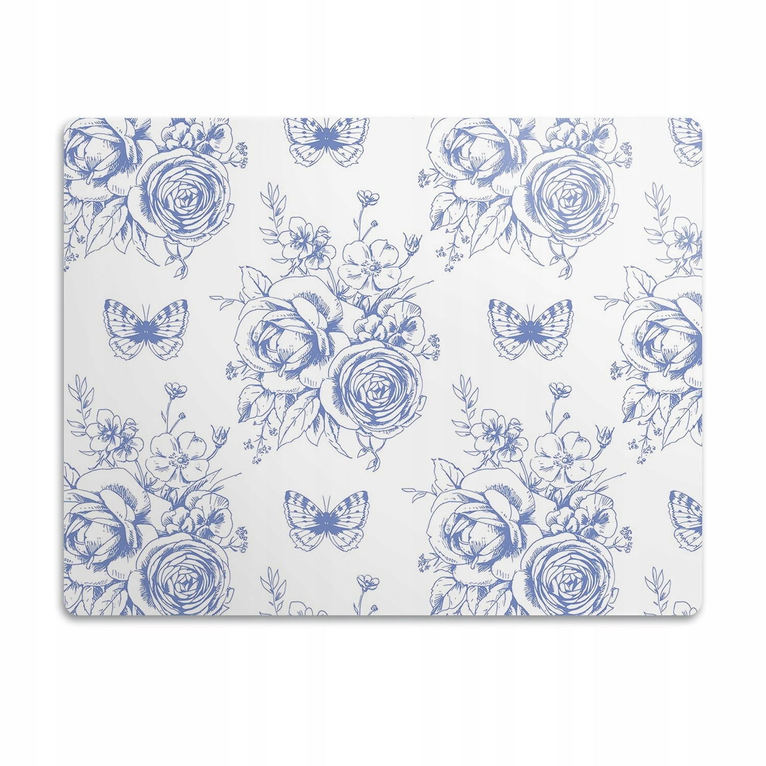 Voděodolná podložka pod misku Květiny a motýli 60x40cm