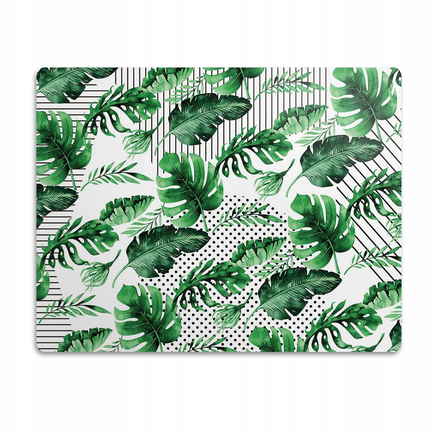 Podložka pod záchod pro kočky Puntíky linie listy 60x40