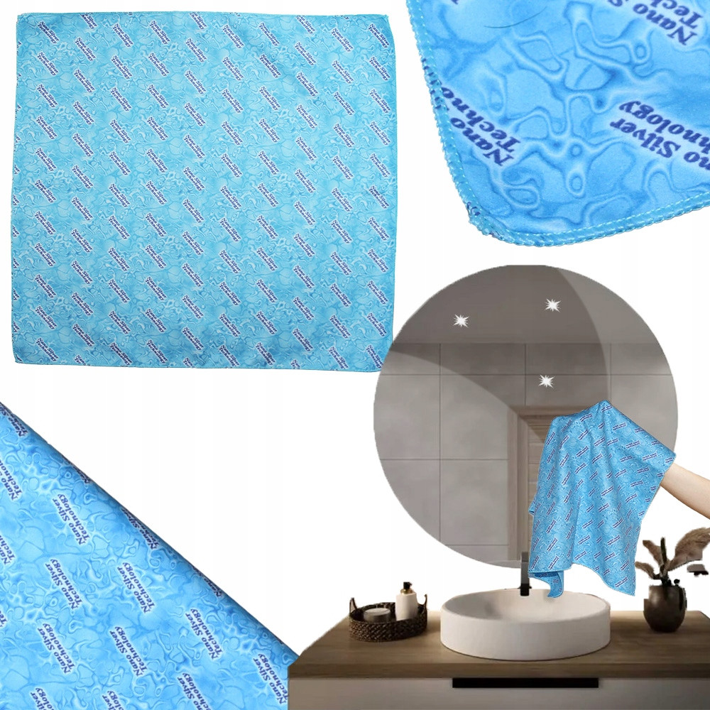 Čistič Utěrka Sunbeam Raypath Mořská modrá Xls 56x56cm s nanostříbrem