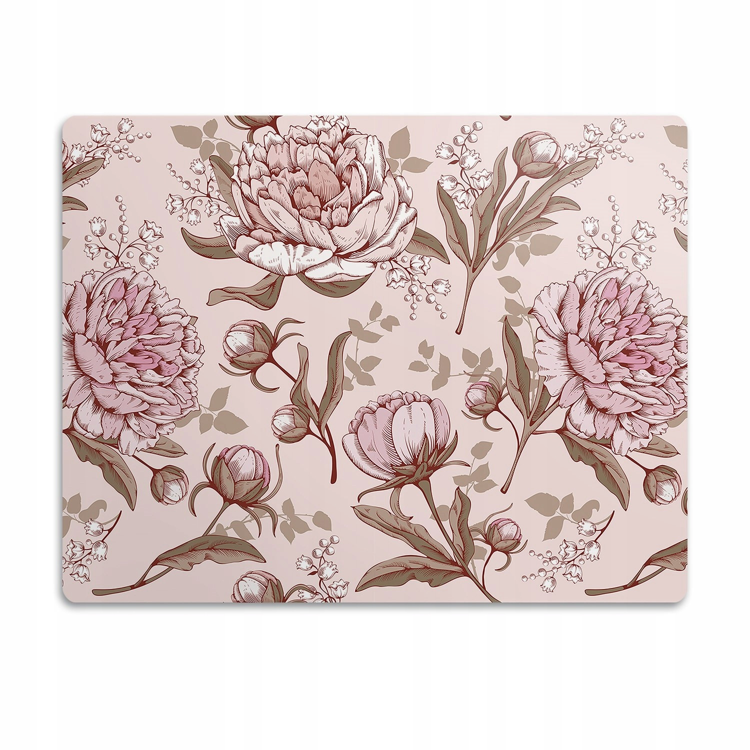 Pro psa a kočku podložka pod misku Růžové pivoňky 60x40