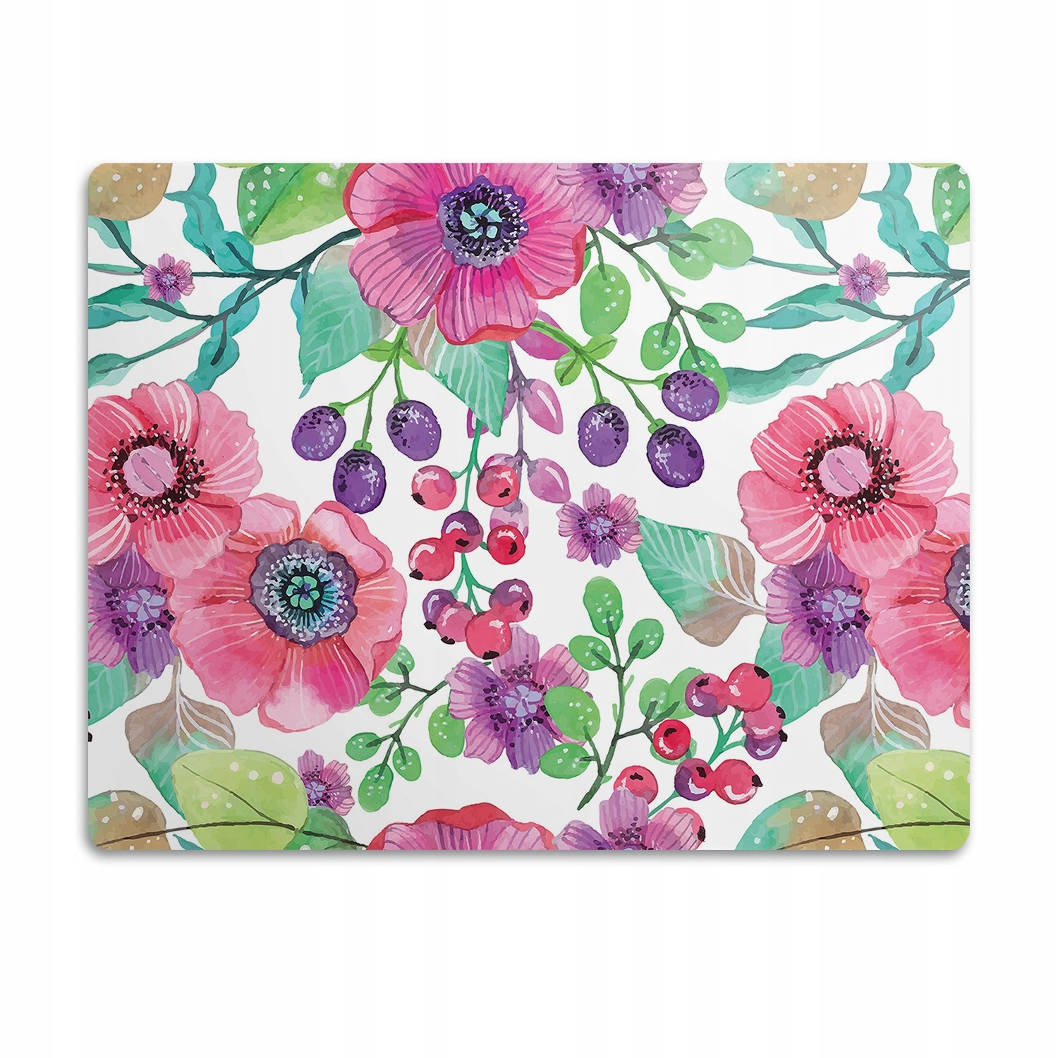 Ochranná podložka pod misky Květiny a bobule 60x40 cm