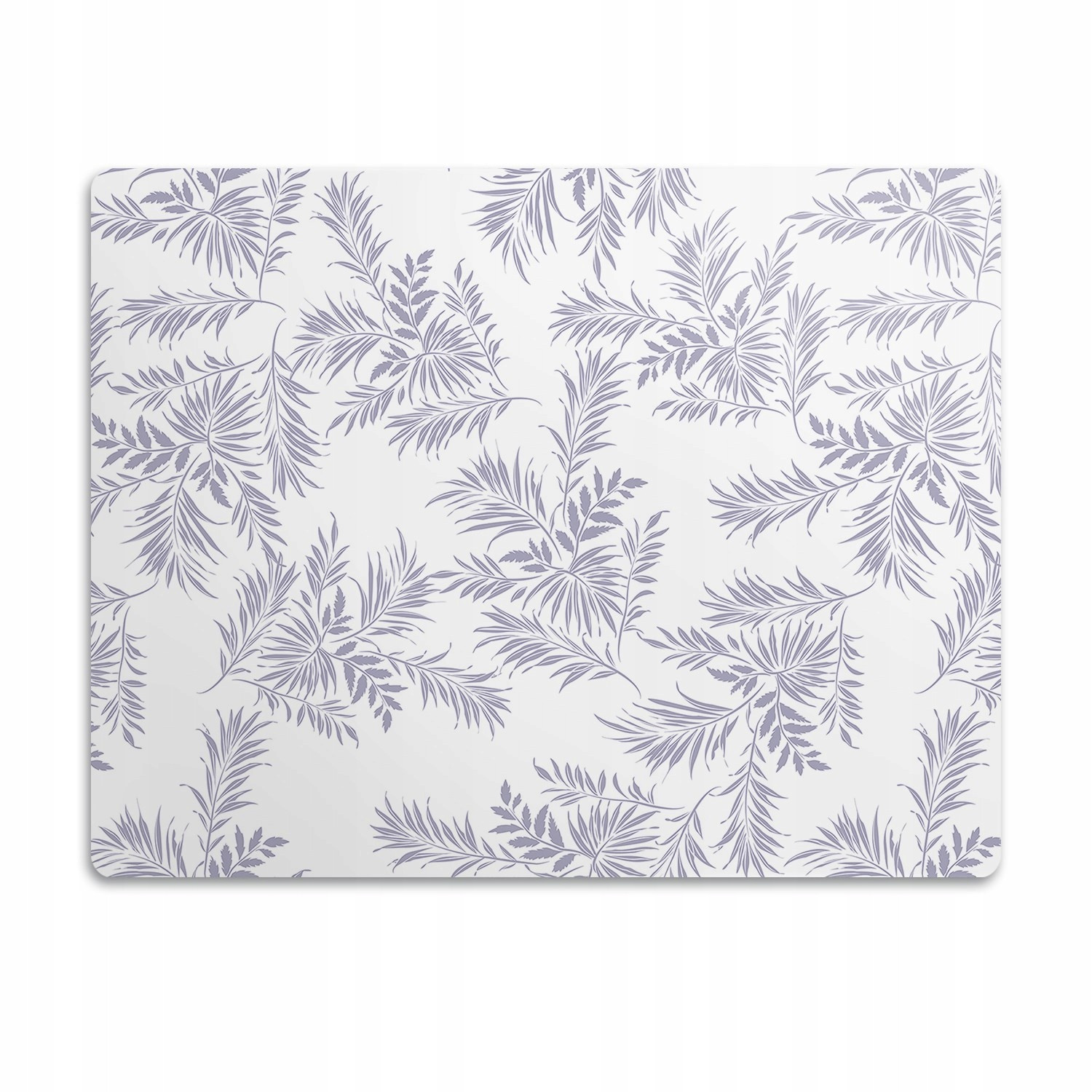 Podložka pro kočky a psa pod misky Šedé listy 60x40cm