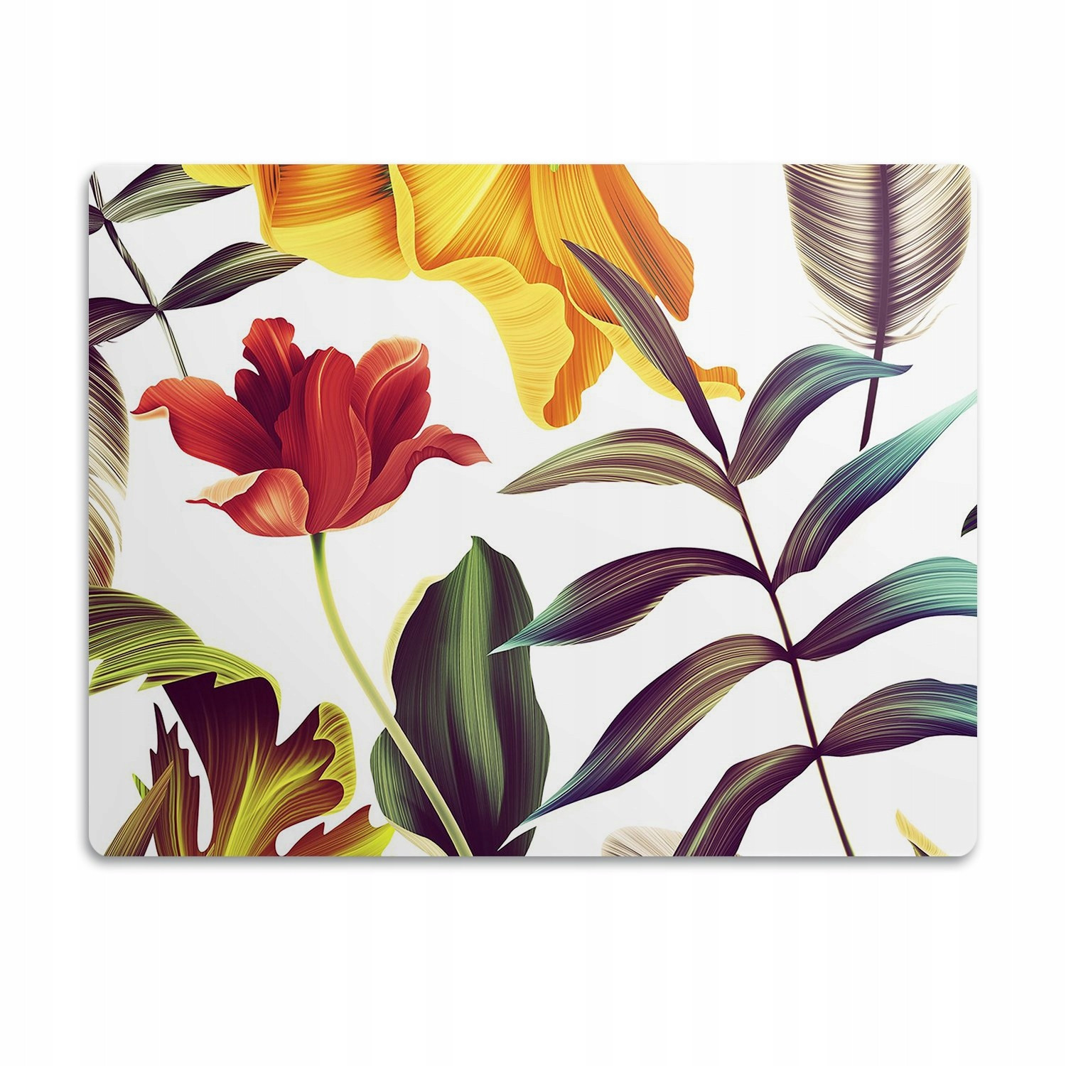 Ochranná podložka pod misku Tropické květiny 60x40 cm