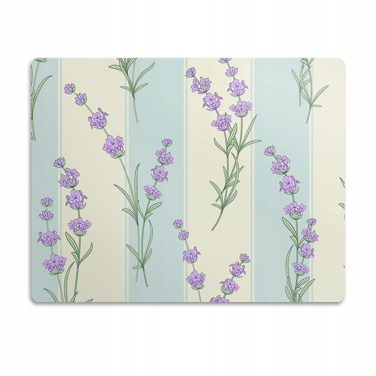 Podložka pro psa pod misku Levandule pásy pozadí 60x40