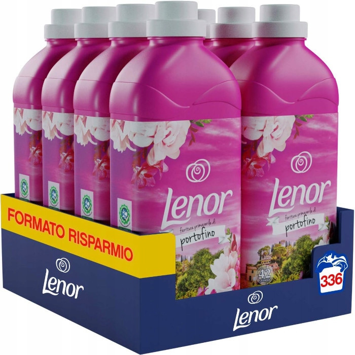 Sada produktů 8x Lenor Fioritura Primaverite Di Portofino 840ml (tekutina