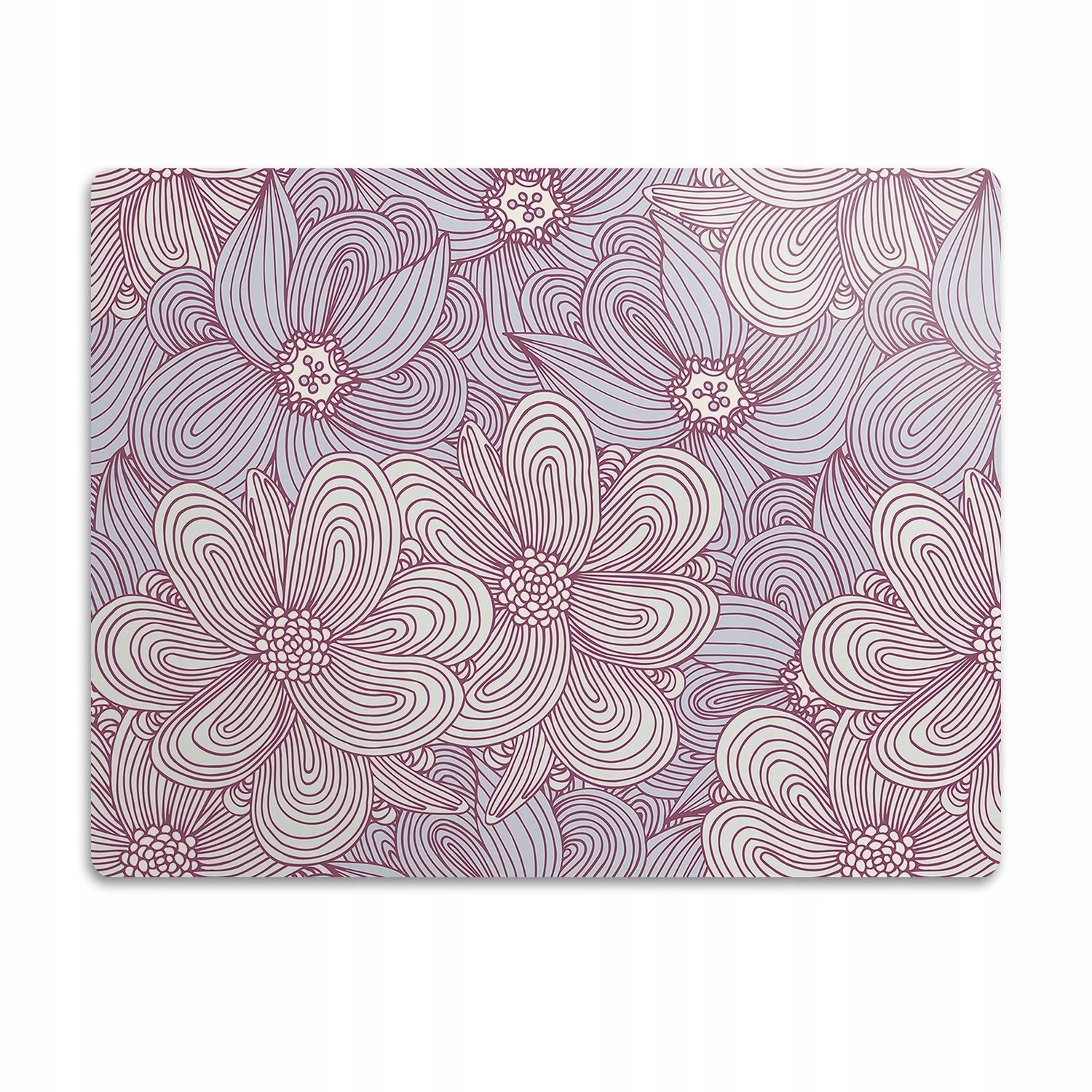 Pro psa kočku podložka pod misky Květiny Doodle 60x40 cm