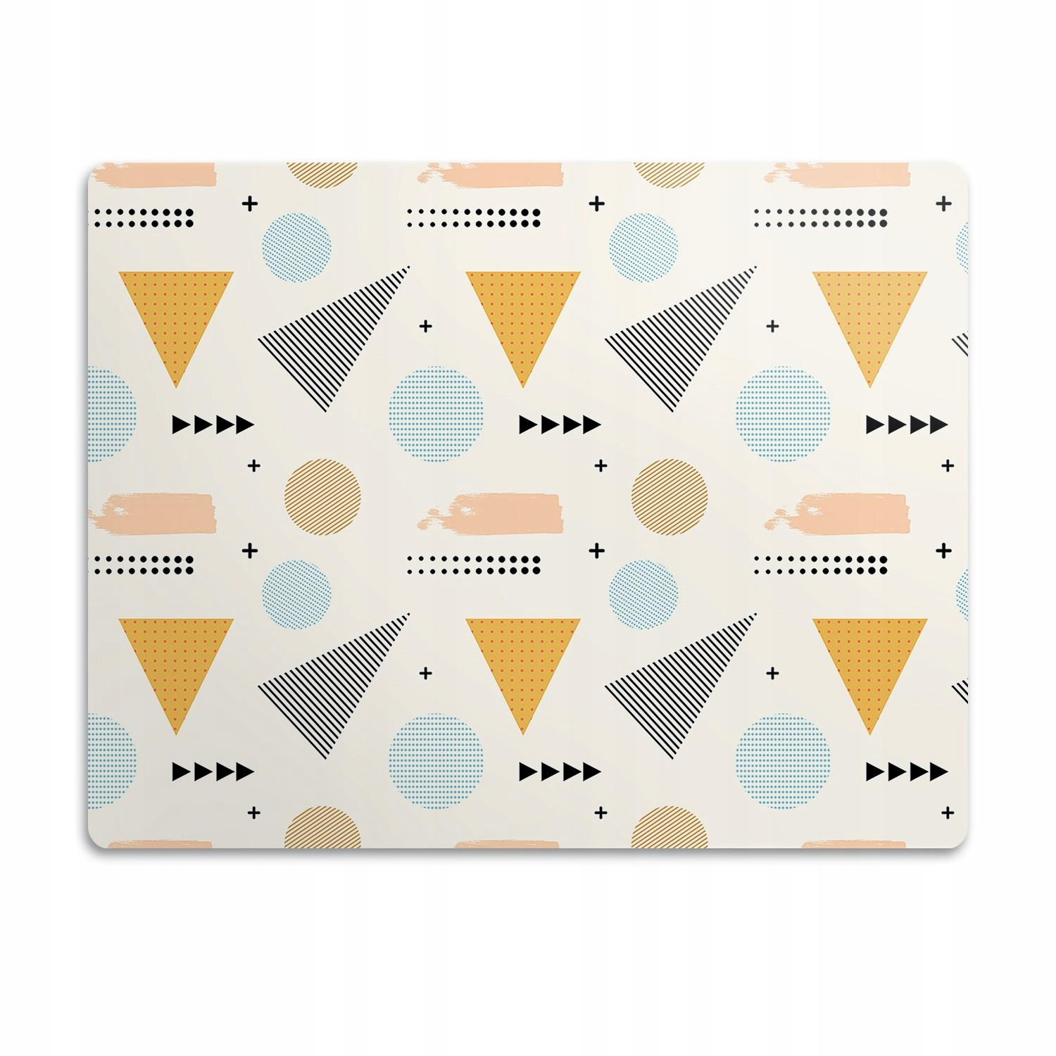 Podložka pro psa pod misku Barevné tvary 60x40 cm