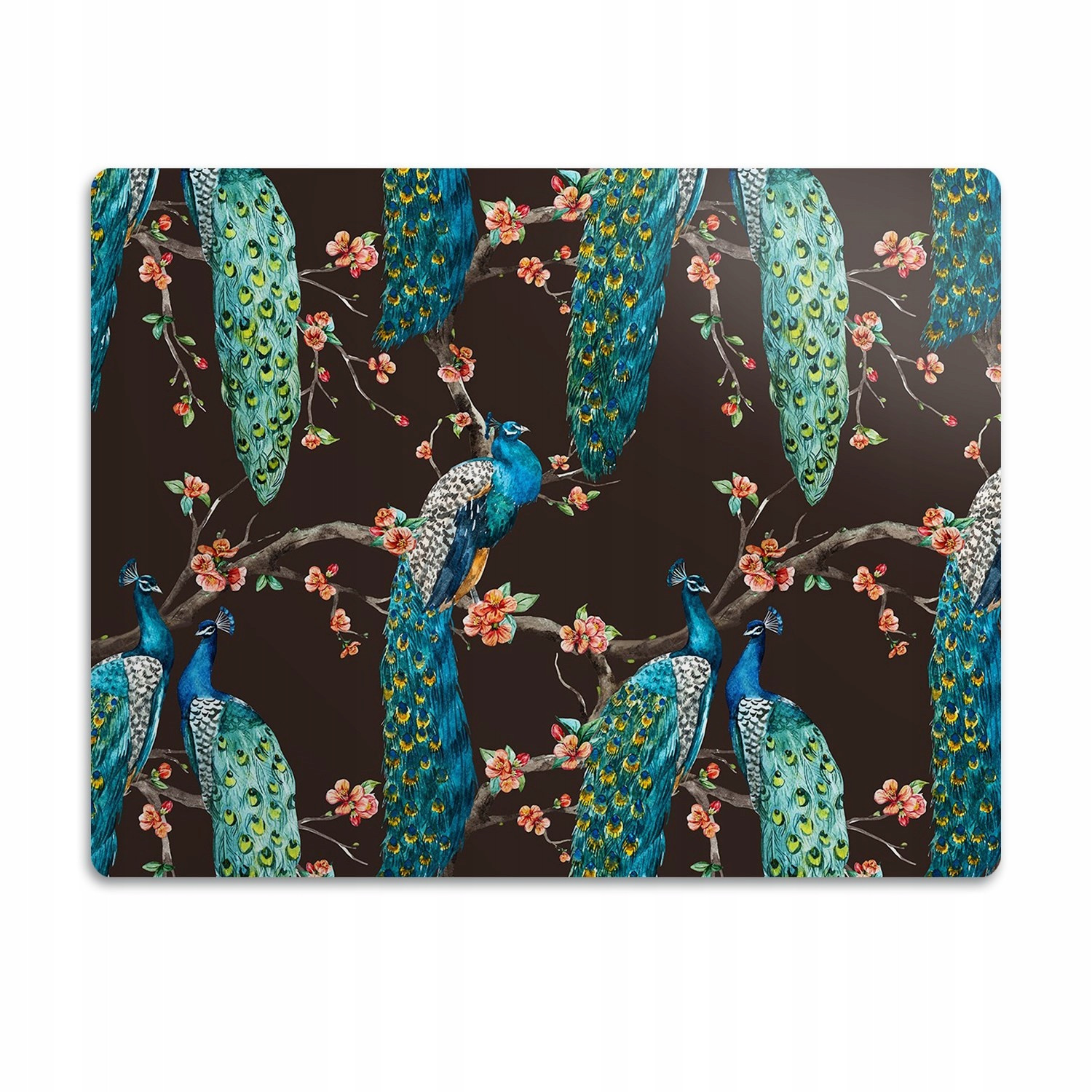 Podložka pro kočky psa pod misku Paví větve 60x40 cm