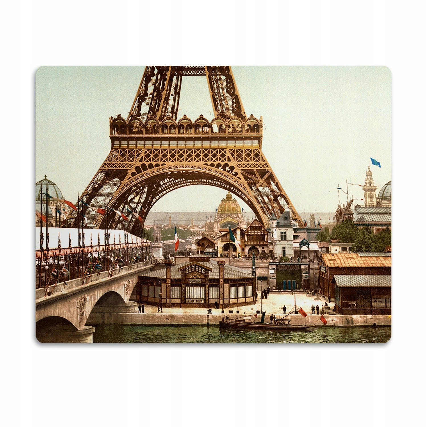 Ochranná podložka pod misky pro psa Eiffelova věž 60x40