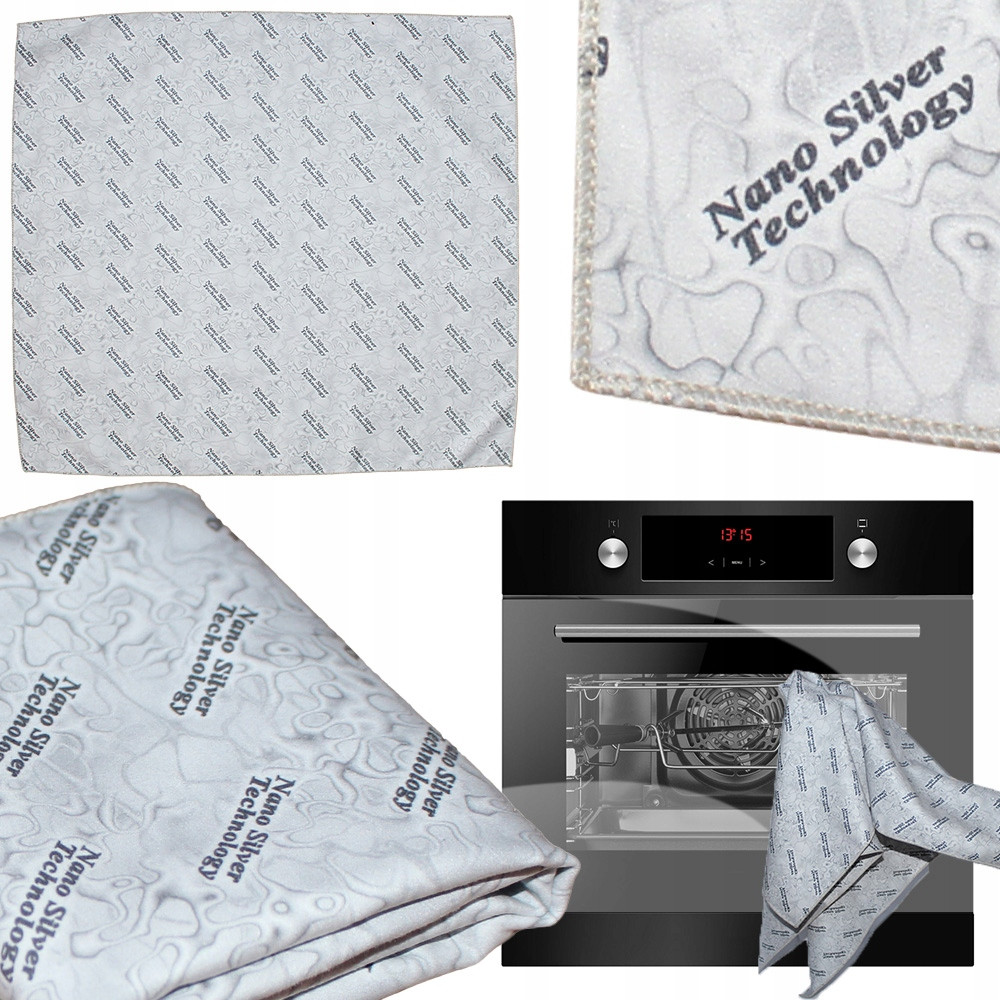 Čistič Utěrka Sunbeam Raypath Šedá popelavá Xls 56x56cm s nanostříbrem