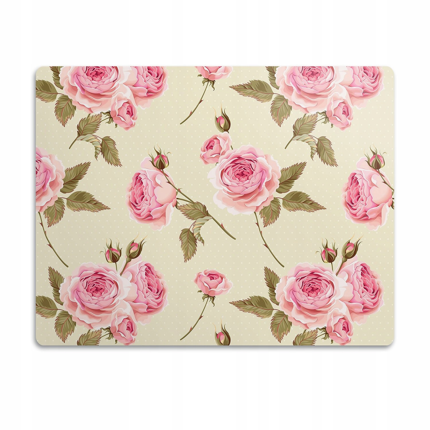 Podložka pod misku pro psa a kočku Růžičky 60x40 cm