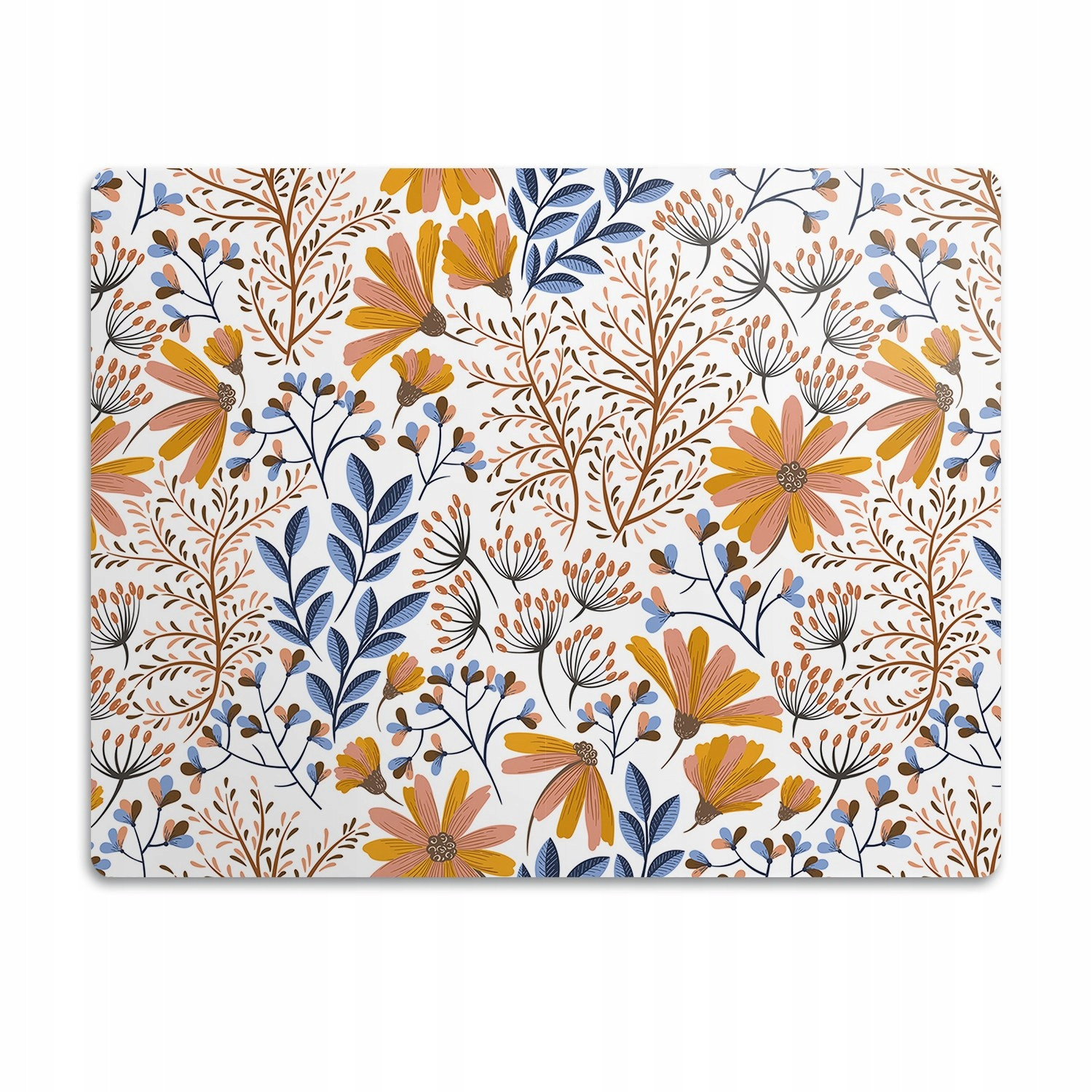 Voděodolná podložka pod misku Natřené květiny 60x40