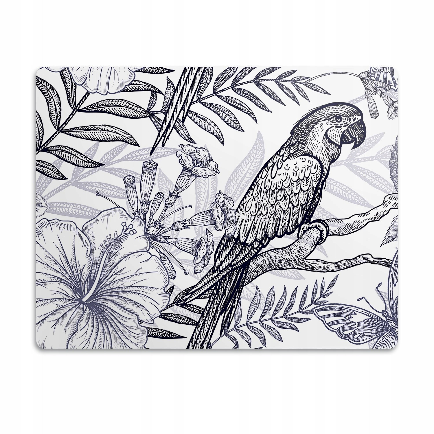 Podložka pod misky pro psa Skicový papoušek 60x40