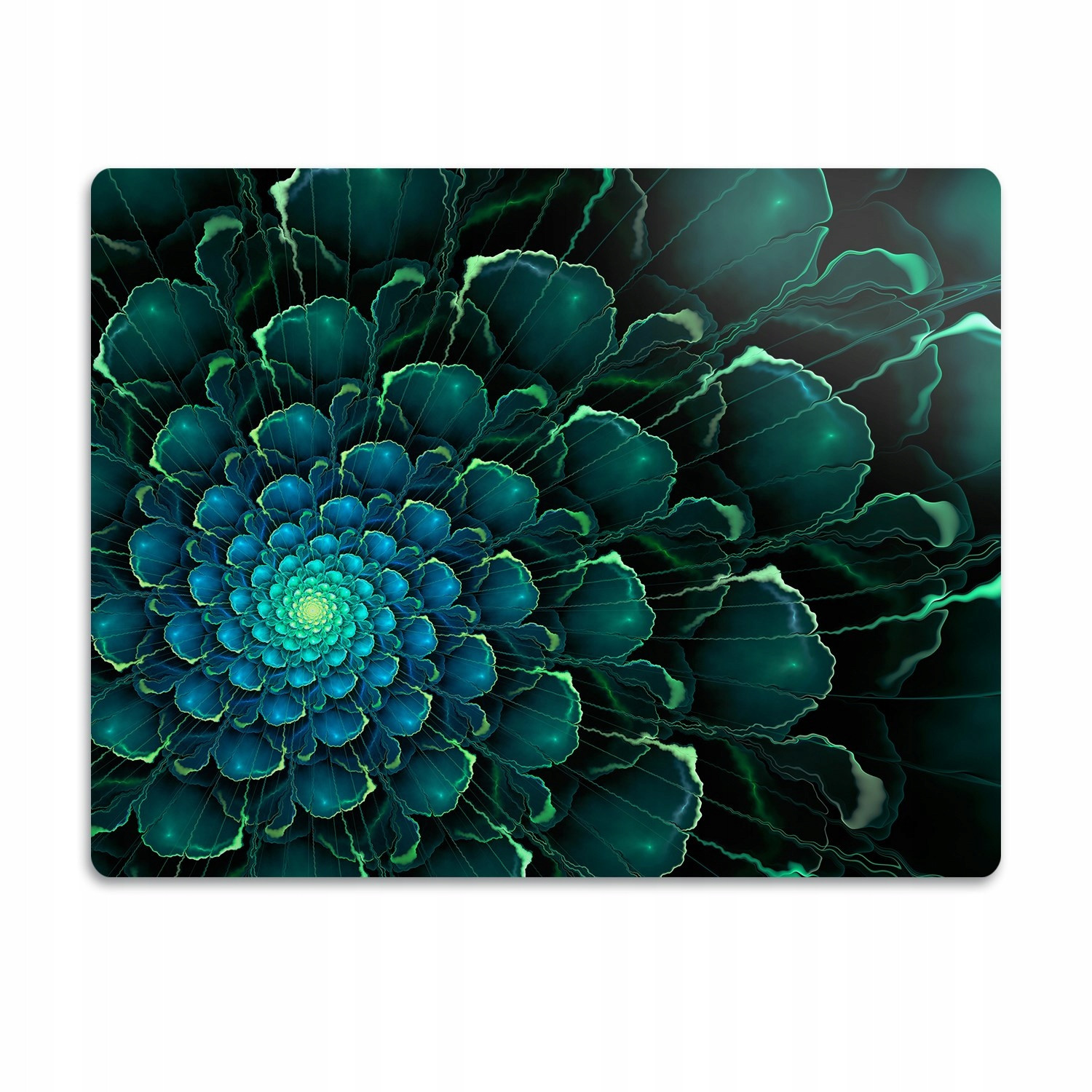 Podložka pod misku pro psa kočku Zelený květ 60x40 cm