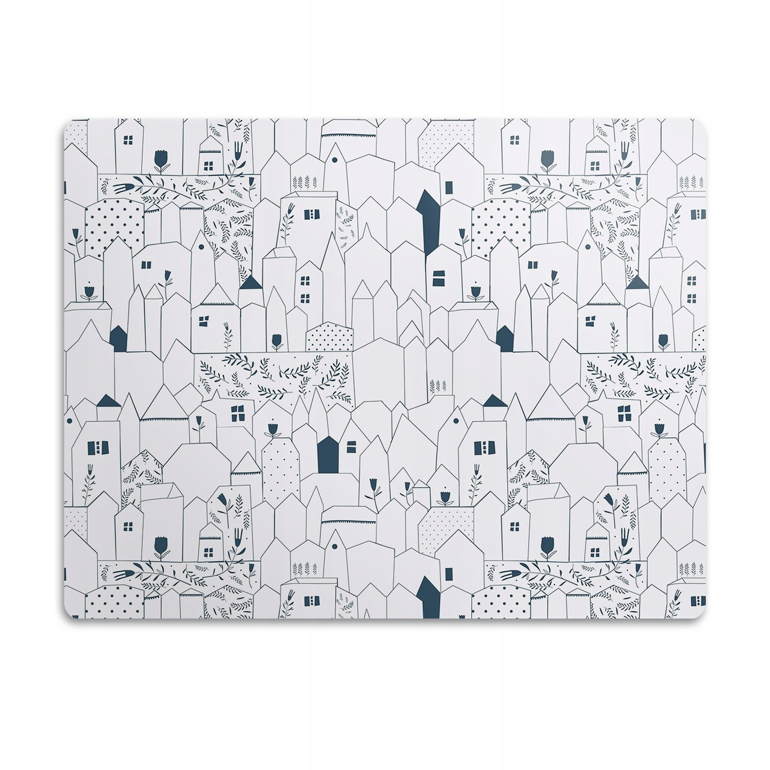 Ochranná podložka pod misku pro psa Domečky 60x40cm