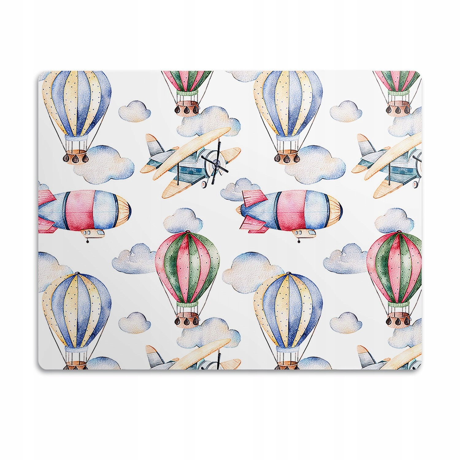 Podložka pro psa pod misku Balónky a letadla 60x40 cm