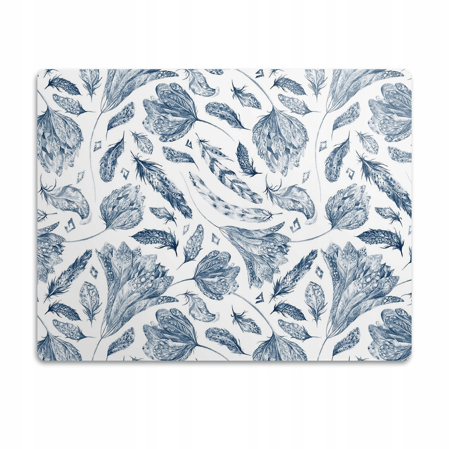 Ochranná podložka pod misky Modré rostliny 60x40cm