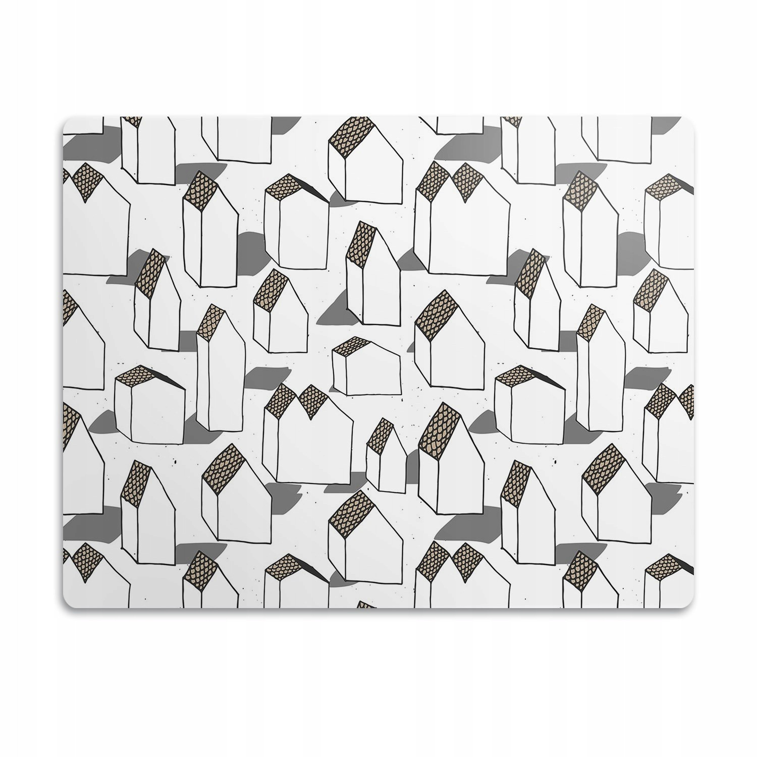 Voděodolná podložka pro psa a kočku Domy obrys 60x40cm