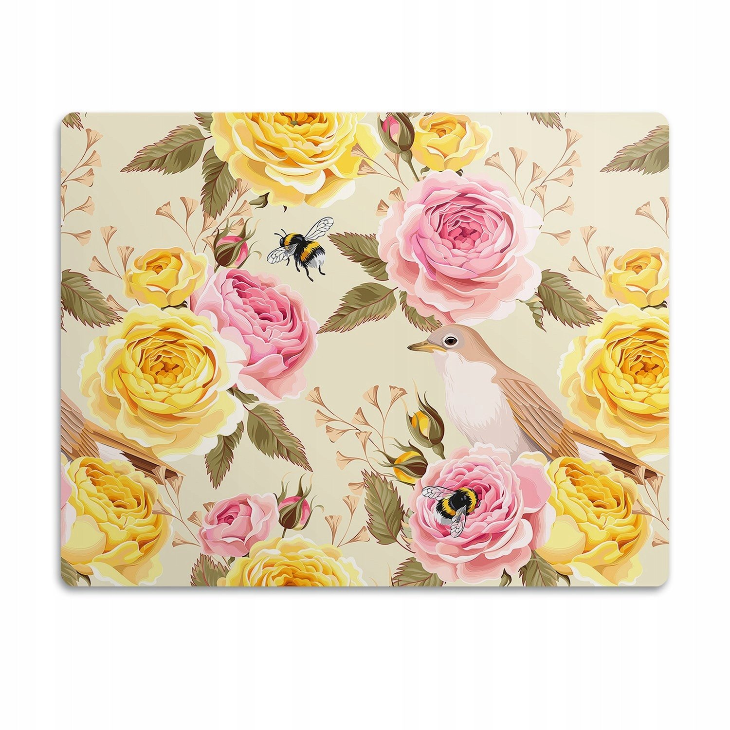 Pod misky ochranná podložka pro psa Žluté růže 60x40cm