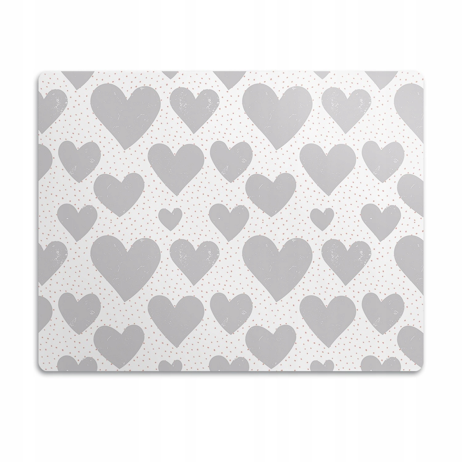 Pro kočky podložka pod záchod Šedá srdce 60x40 cm
