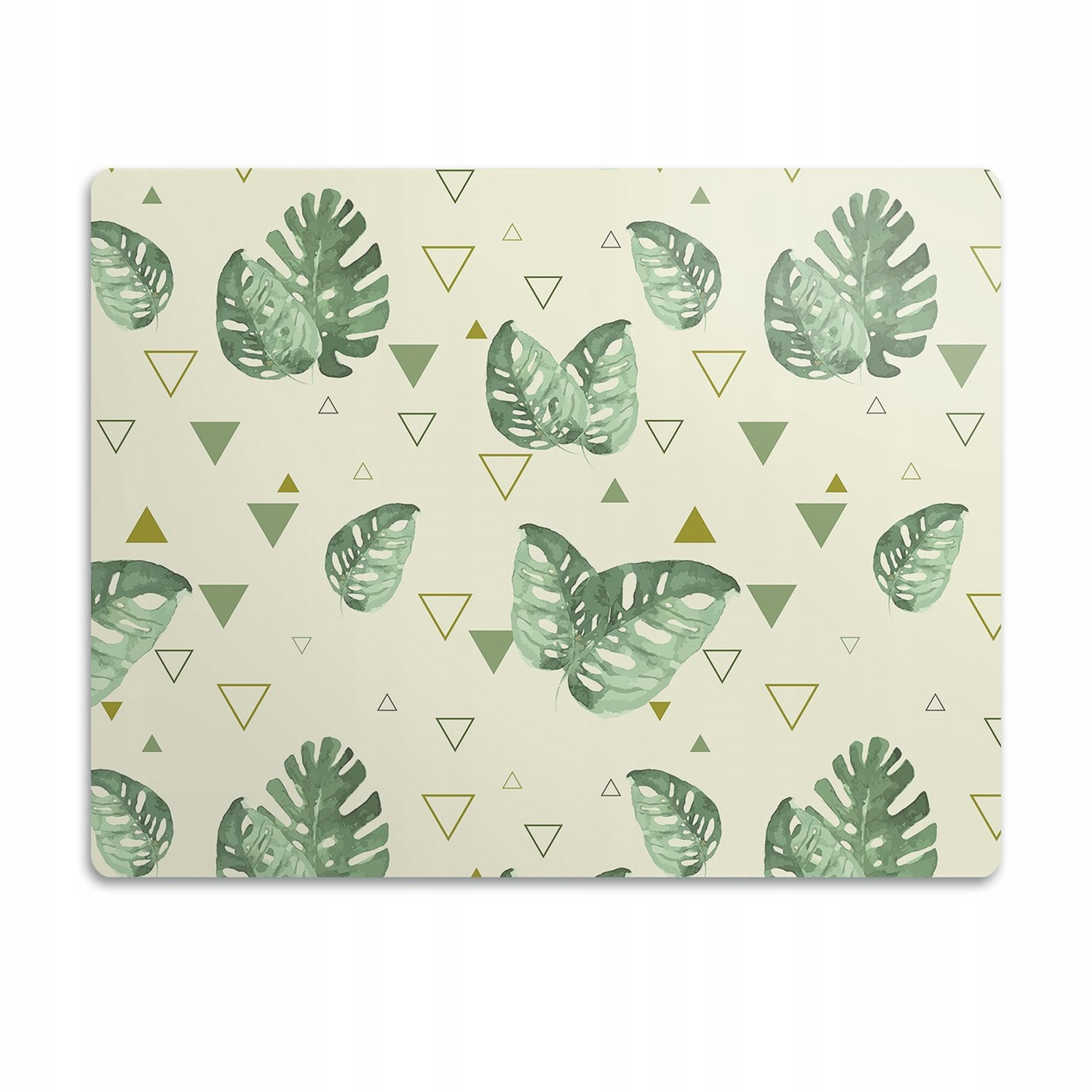 Voděodolná podložka pod misku Trojúhelníky monstery 60x40