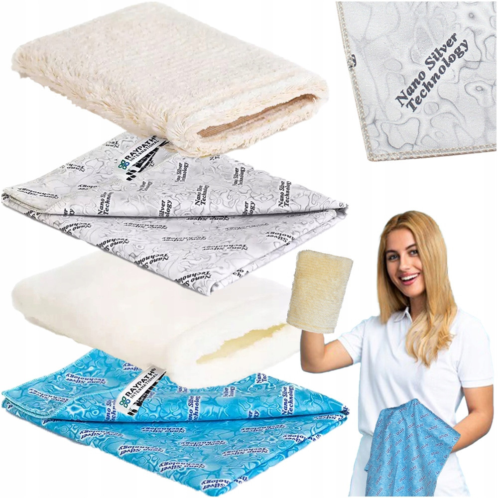 Raypath čistící sada Čistící rukavice Bílá+Béžová 2x Sunbeam