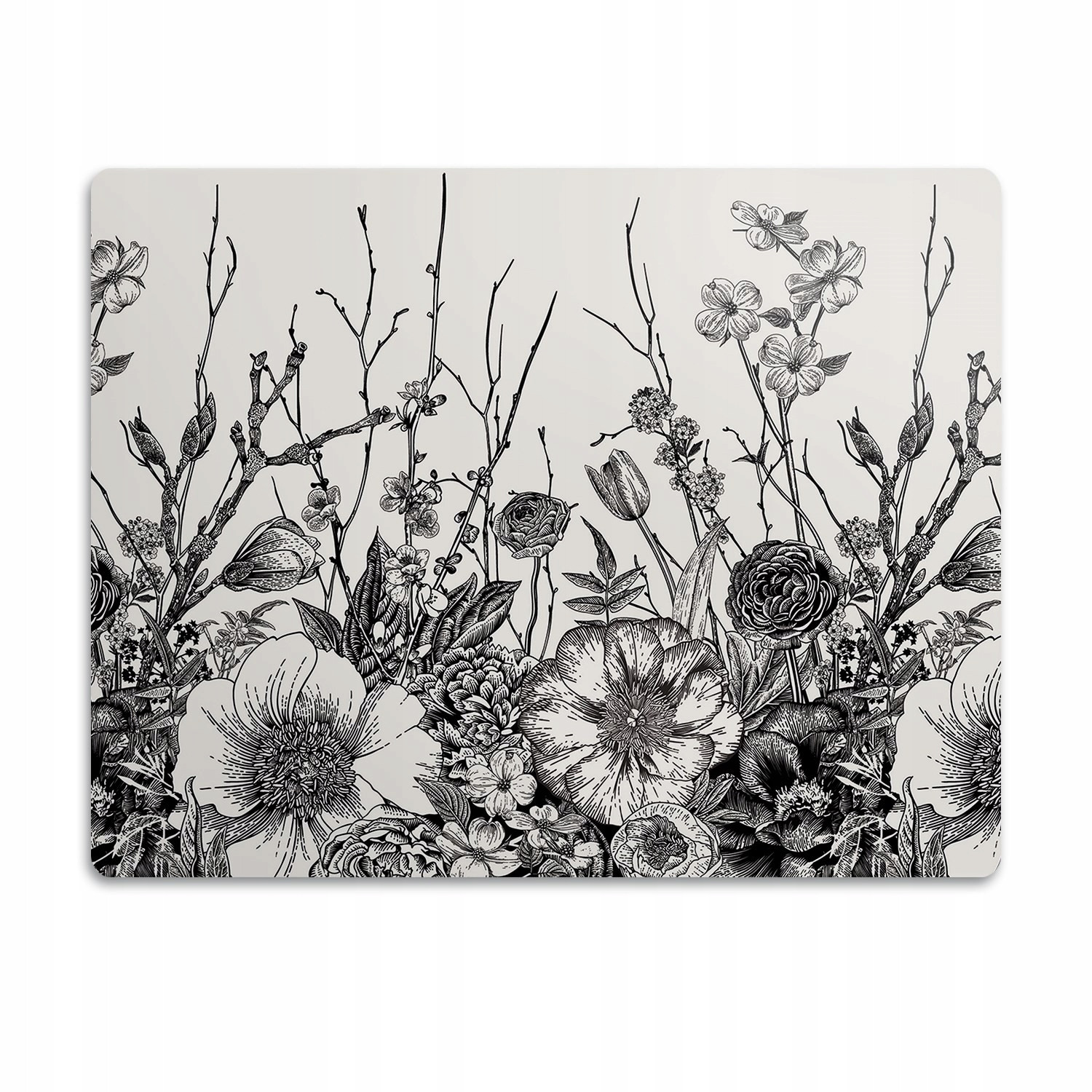 Ochranná podložka pod misky pro psa Louka květiny 60x40