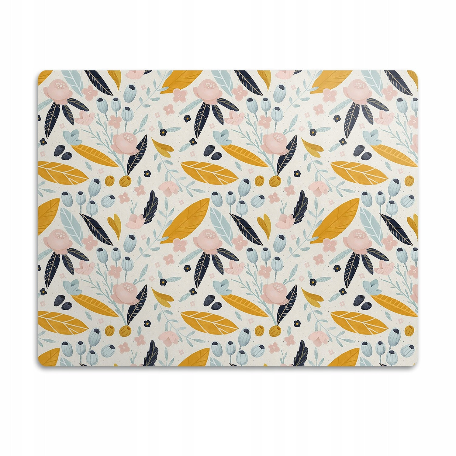 Podložka pro psa pod misku Pastelové rostliny 60x40 cm