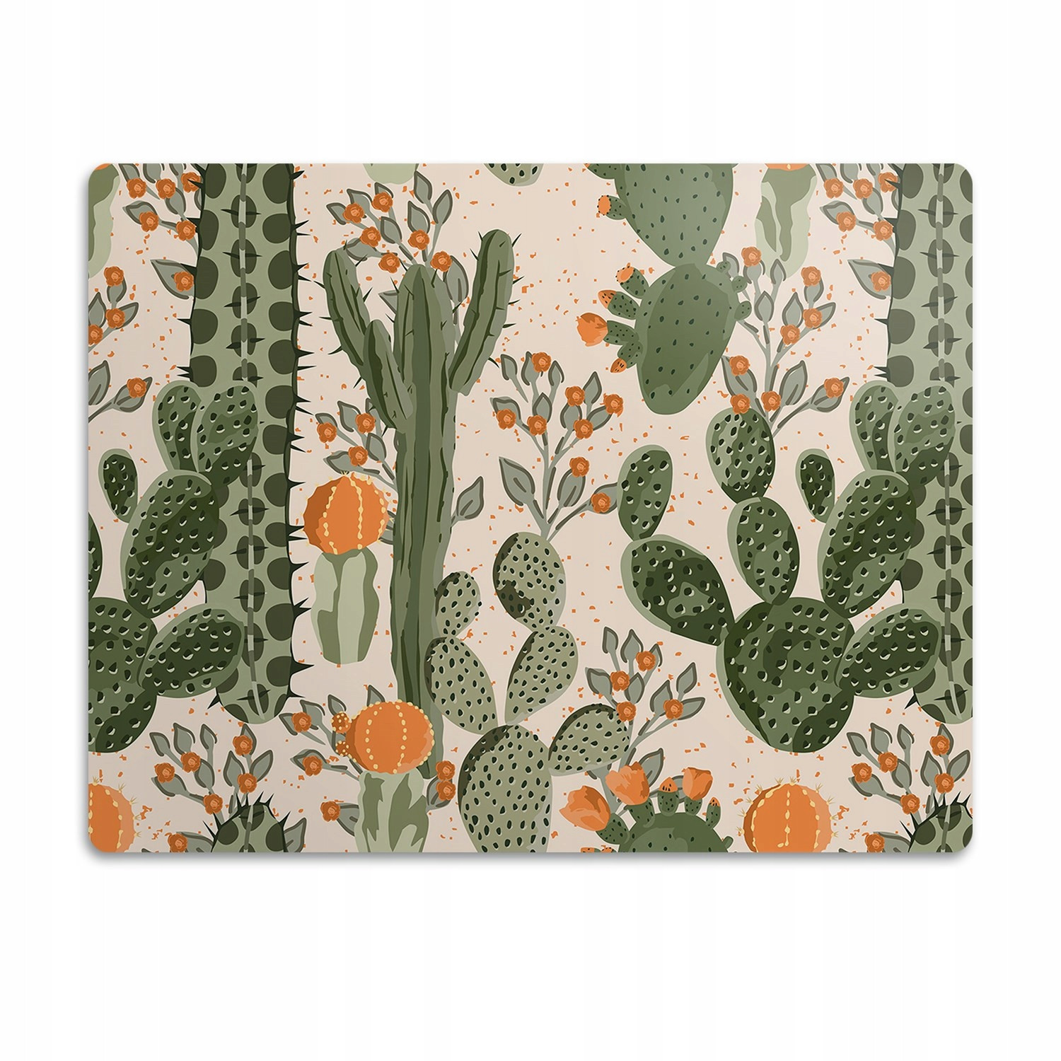 Ochranná podložka pod misku Oranžový kaktus 60x40