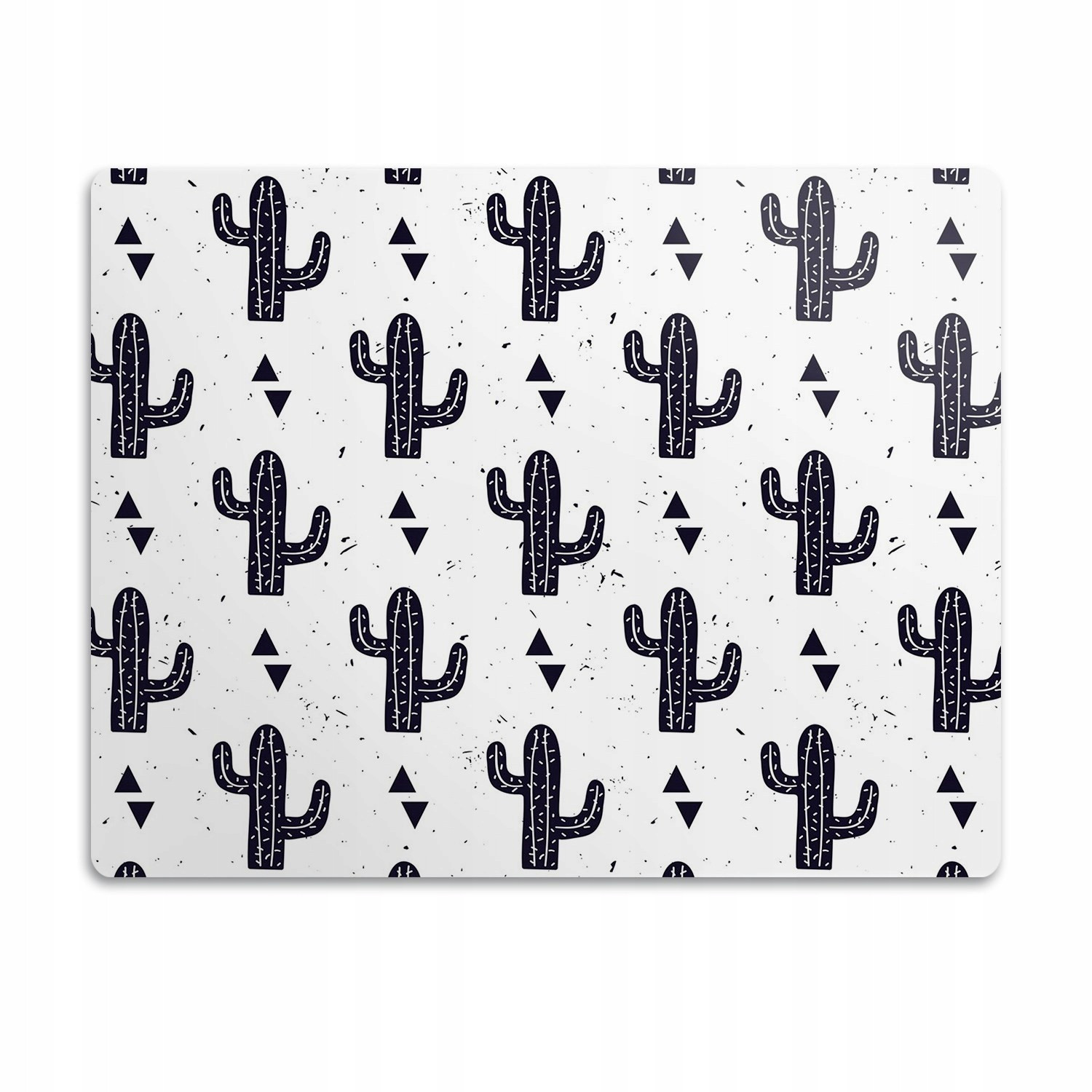 Pro psa a kočku podložka pod misku Černé kaktusy 60x40