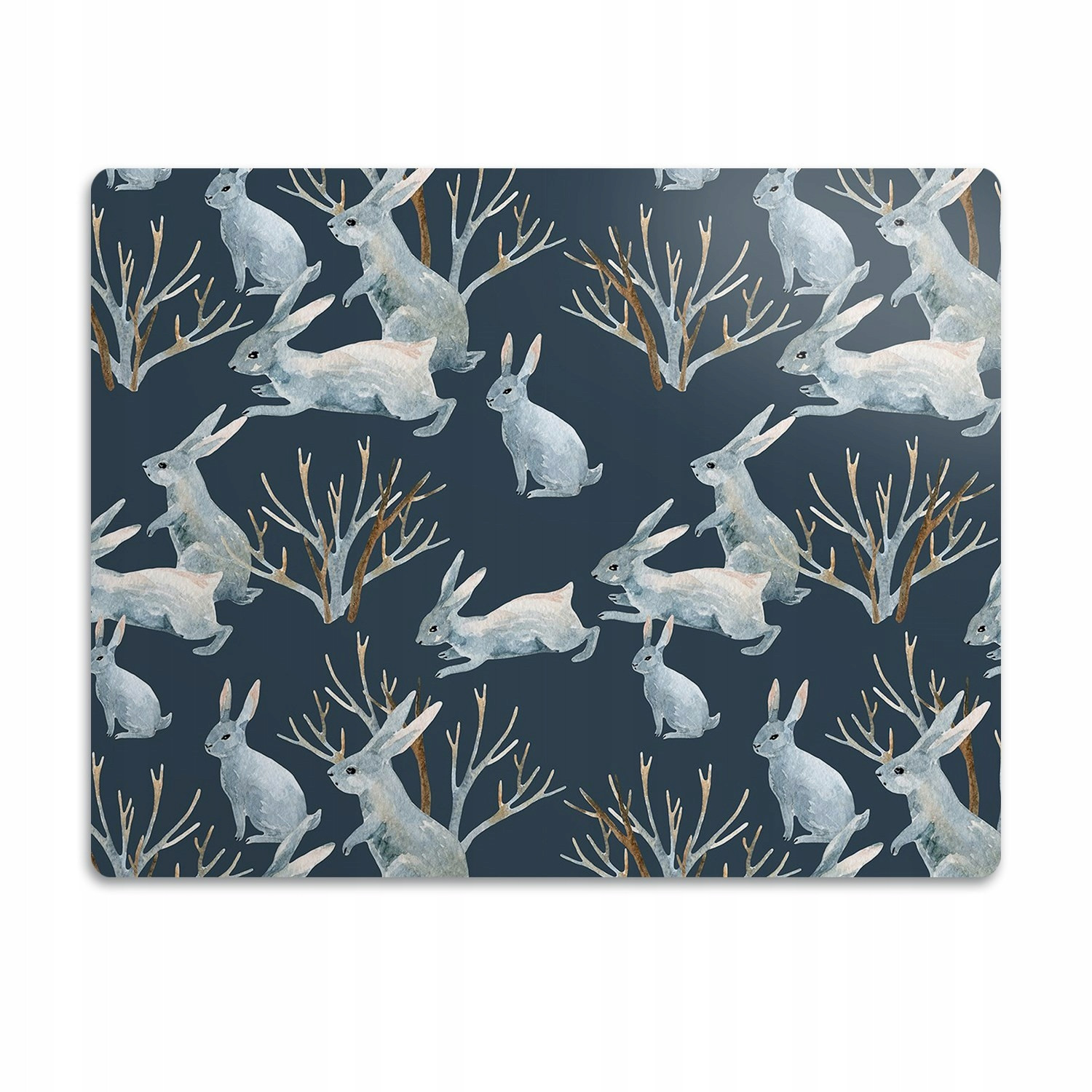 Podložka pod misku voděodolná Šedí králíci 60x40 cm