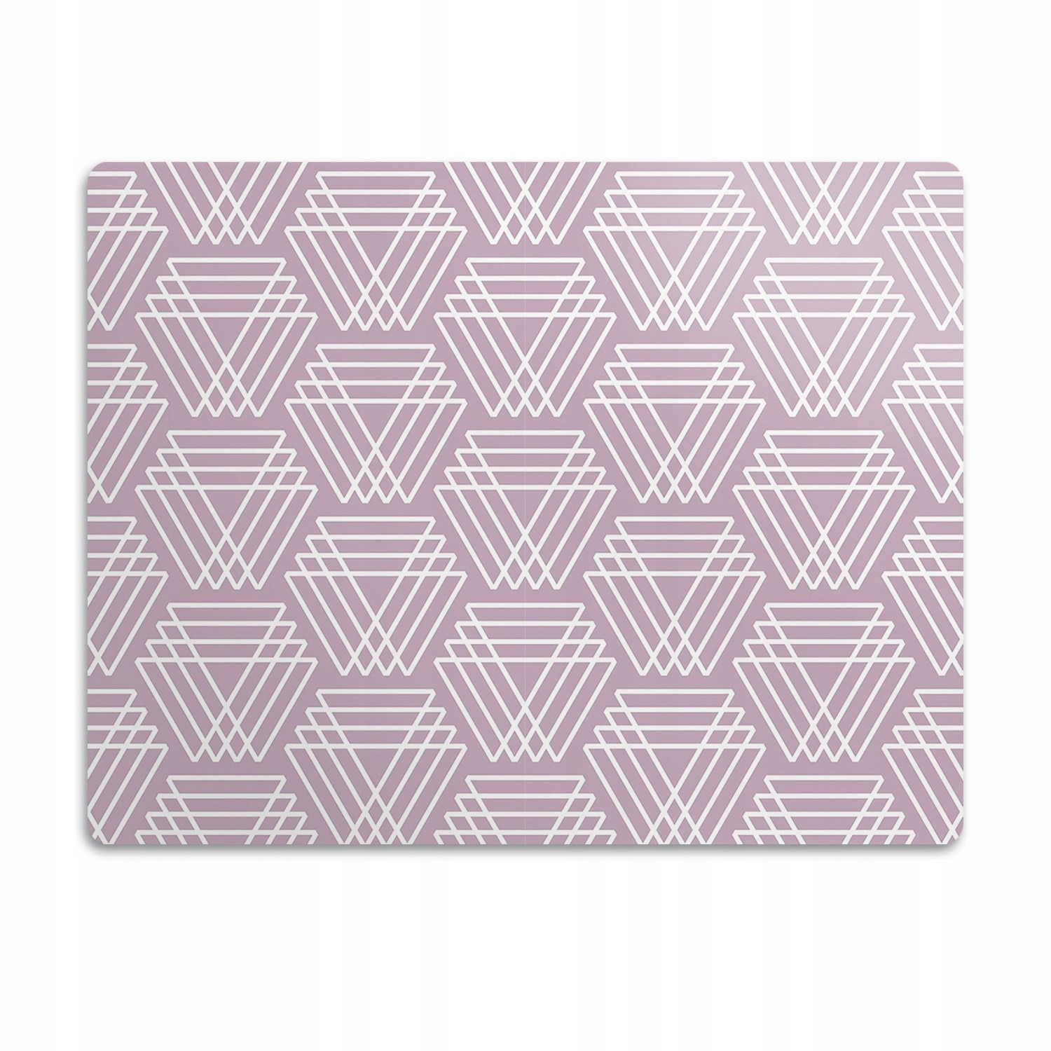 Ochranná podložka pod misky Růžové trojúhelníky 60x40 cm