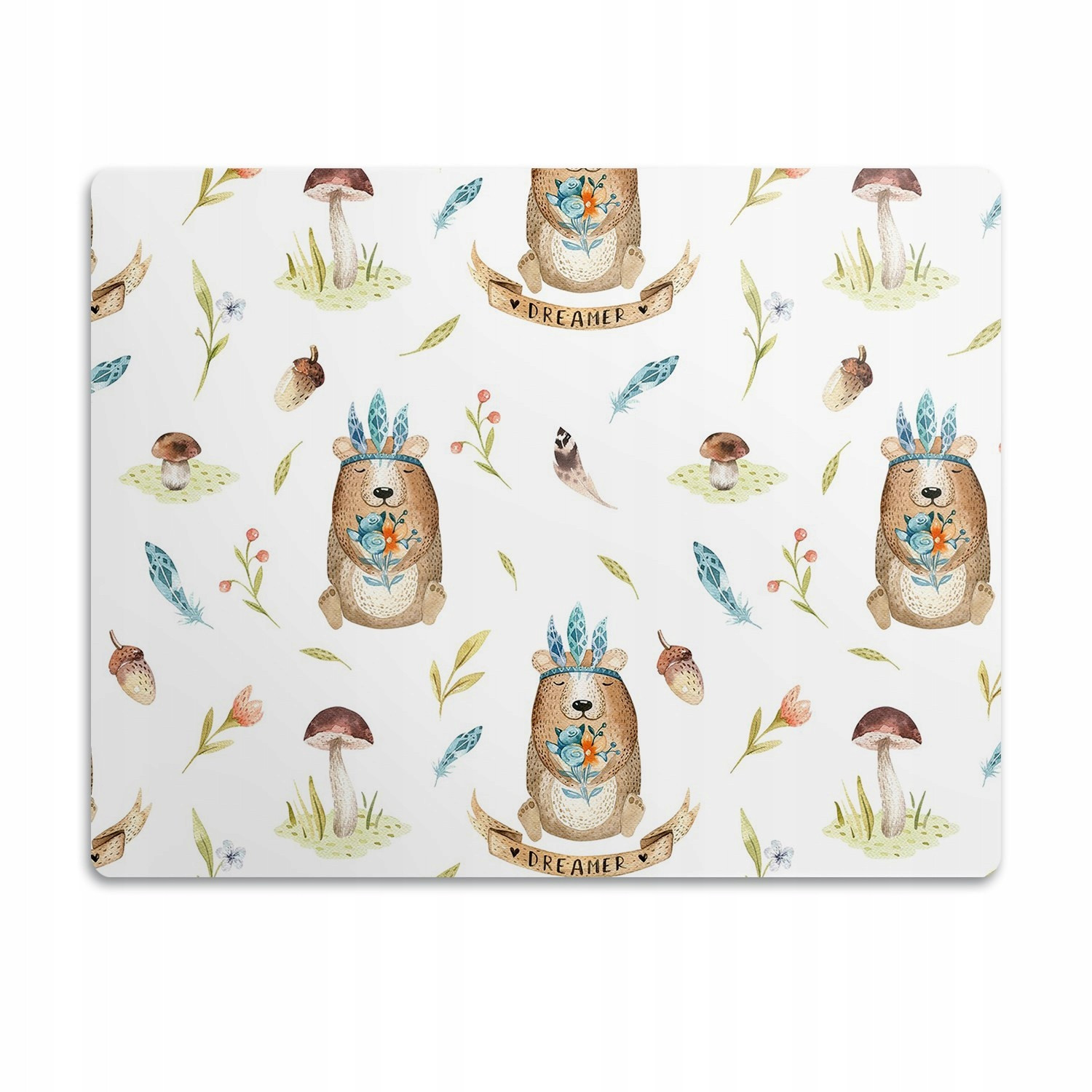 Ochranná podložka pod misku Medvídci Indiáni 60x40