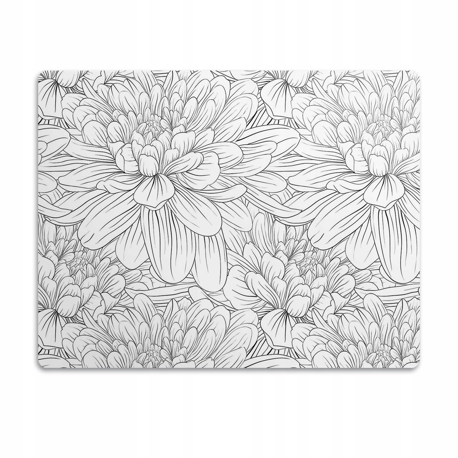 Podložka pro psa pod misku Načrtnuté květiny 60x40cm