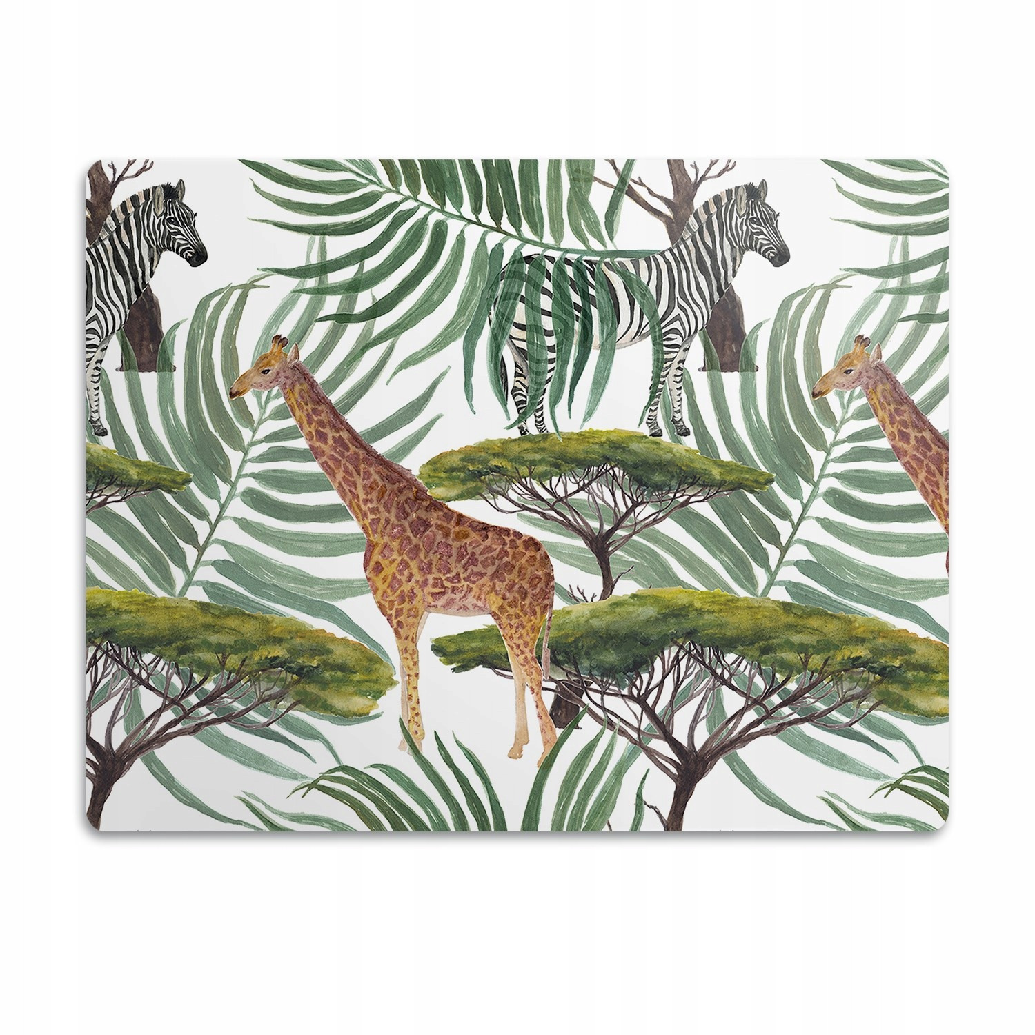 Voděodolná podložka pod misku Zvířata Afrika 60x40