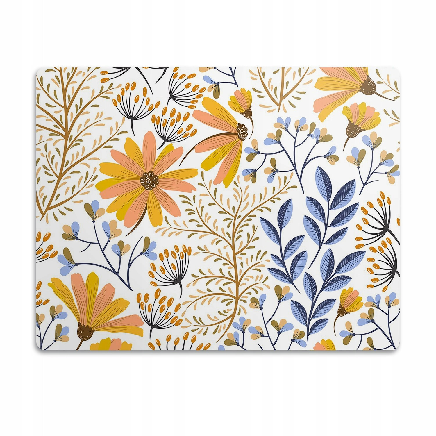 Ochranná podložka pod misky Rostliny květiny 60x40 cm