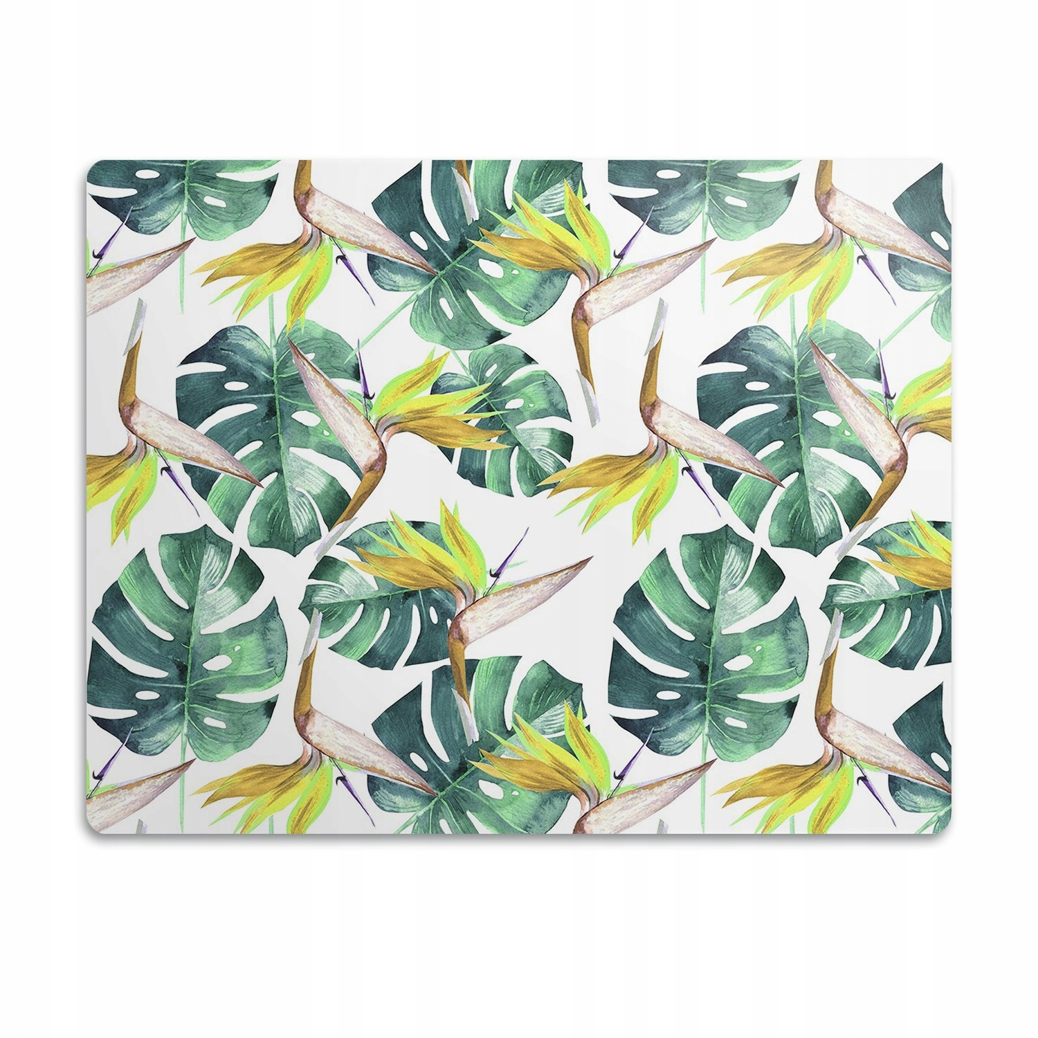 Podložka pro psa pod misku Monstera malovaná 60x40 cm