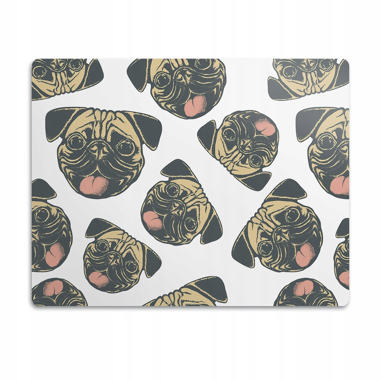 Voděodolná podložka pod misku pro psa Psi mopsy 60x40