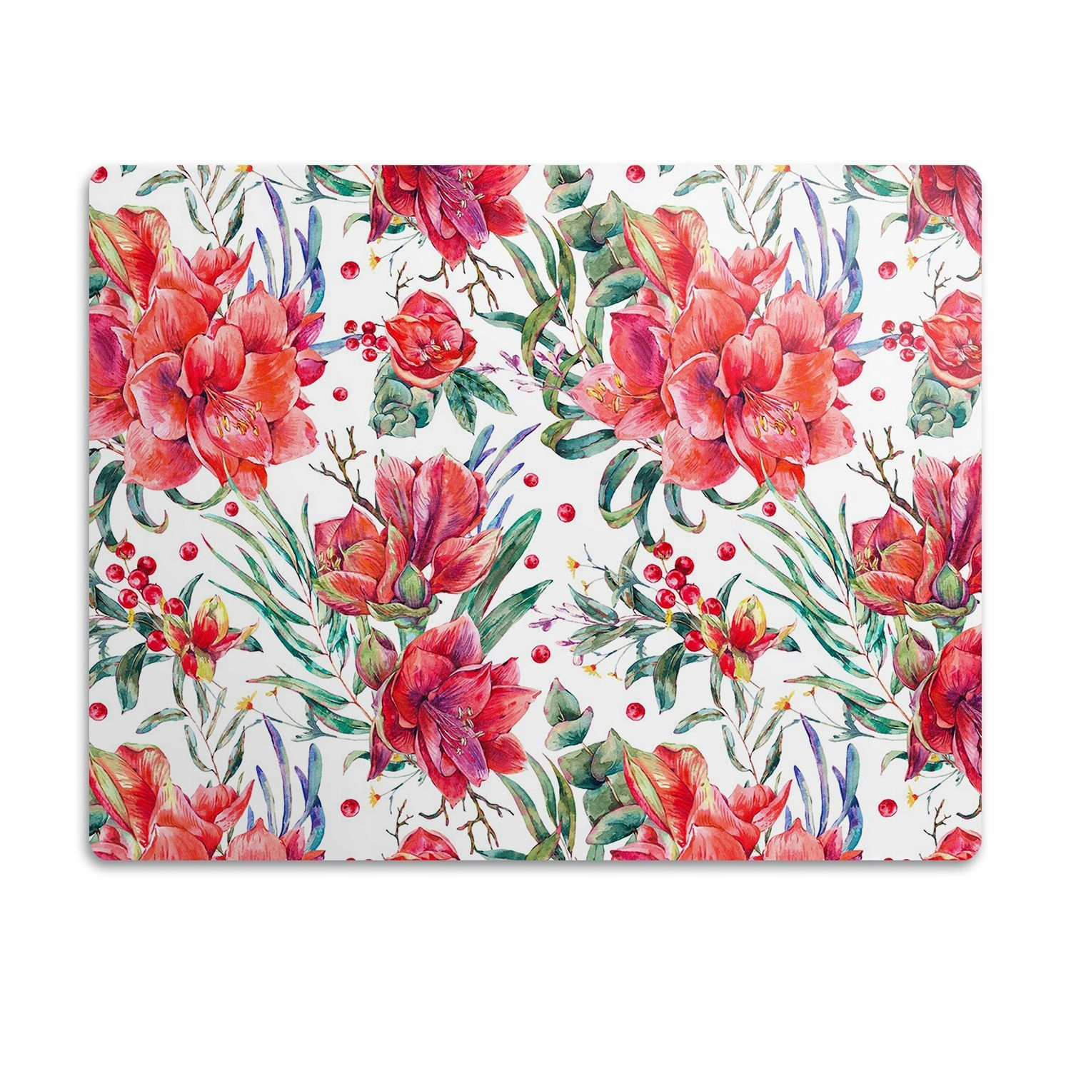 Pro kočky podložka pod záchod Červené květy 60x40 cm