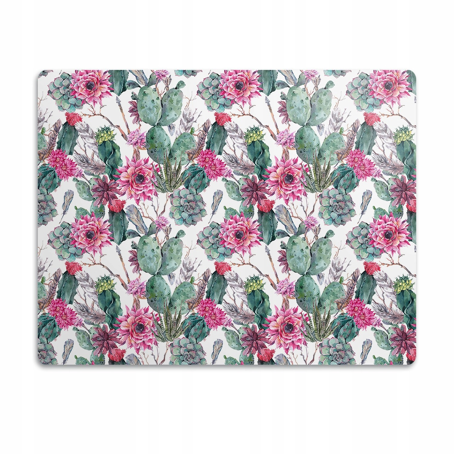 Ochranná podložka pod záchod pro kočky Sukulenty 60x40